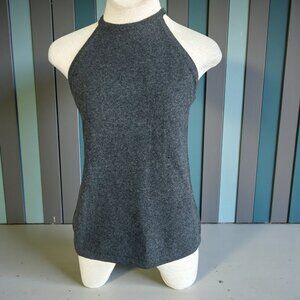 The Cashmere Project  Halter Top Charcoal Gray 100% Cashmere Size Medium